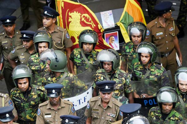 Tensions are high across Colombo as the constitutional crisis deepens.