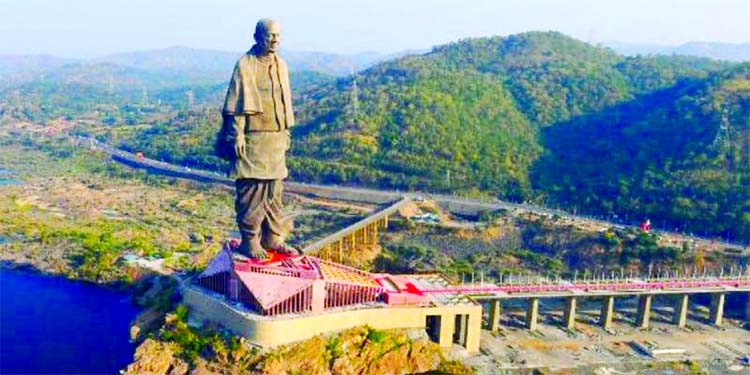 The "statue of unity"" has been billed as a tourist attraction."