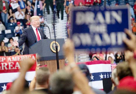 US President Donald Trump has scheduled 10 campaign rallies in eight states ahead of the crucial midterm elections.