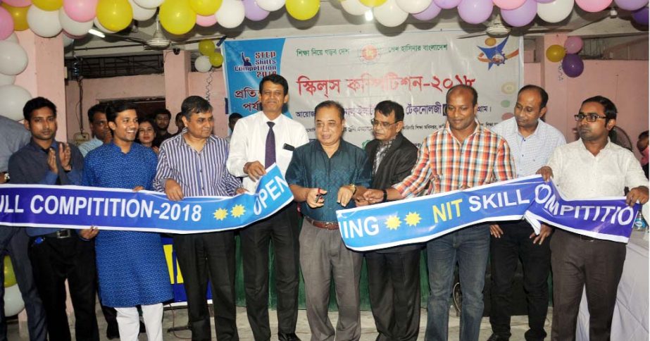 VC of BGC Trust University Dr Saroj Kanti Singh inaugurating the skills computation as Chief Guest at National Institute of Technology (NIT) under the Technical Education Board yesterday.