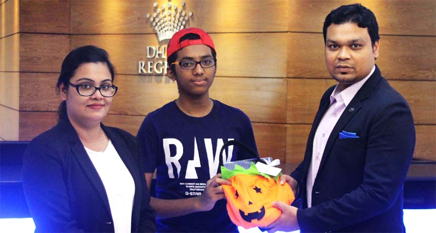 Dhaka Regency Hotel and Resort hosted a short story writing competition in conjunction with the hotel's Halloween Carnival recently. Winners of the "Spooky Time Storytelling Competition" are Sazid Al Ayaat, HumairaNawsheen and Mubinur Rahman Chowdhury