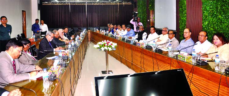 Political advisor to Prime Minister HT Imam led representatives met Chief Election Commissioner led team at its Secretariat in Agargaon on Wednesday.