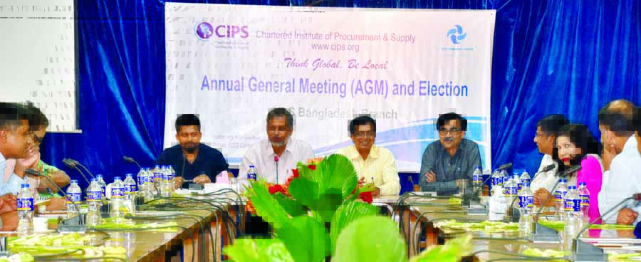 Chairman of Chartered Institute of Procurement and Supply, Bangladesh Engineer Mohammad Nurul Huda, among others, at its annual general meeting held recently at LGED seminar room in the city.