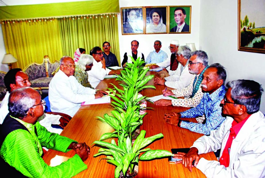 Oikyafront leaders' meet was held at BNP chairperson's Gulshan office on Saturday for discussing issue of joining or not the 11th JS election as per schedules announced by the EC.
