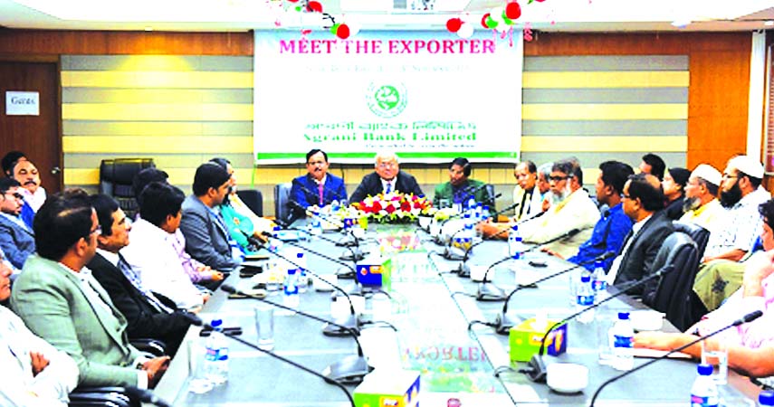 Mohammad Shams-Ul Islam, Managing Director of Agrani Bank Limited, addressing the "Meet the Exporter" at its head office recently. Renowned businessmen and their representatives attended the programme.