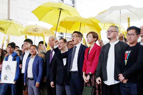 The 'Occupy Central' trio are facing charges based on colonial-era law, and could be jailed for years if found guilty.