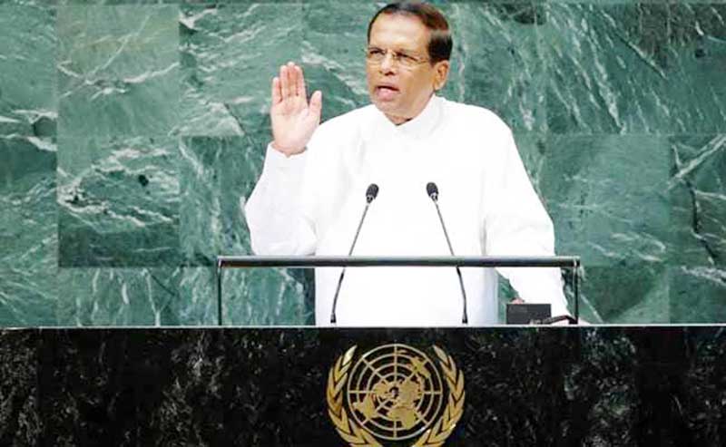 President Maithripala Sirisena replaced PM Ranil Wickremesinghe with Mahinda Rajapaksa last month.
