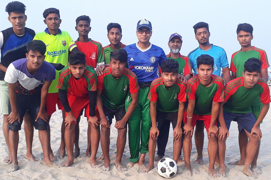 Recently Singair Govt High School became Manikgonj district champion in football and handball competitions in school and madrasa sports contest. To celebrate these wins, the school authority arranged a pleasure trip for the winning players in Cox's Bazar