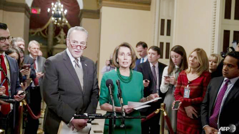 US Democrats, including Senate Minority Leader Chuck Schumer and House Minority Leader Nancy Pelosi, oppose President Donald Trump's efforts to secure border wall funding in must-pass spending legislation, leaving the government at risk of a shutdown