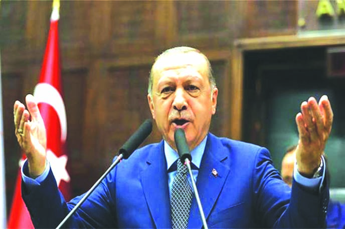 Turkish President Erdogan's promise follows a shock decision by US President Donald Trump.