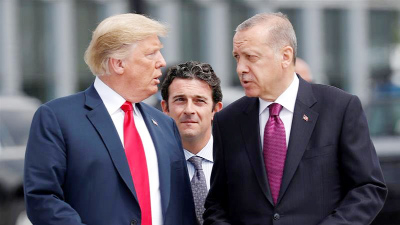 Trump says he and Erdogan also discussed 'heavily expanded' trade between the US and Turkey.