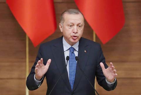 Turkish President Recep Tayyip Erdogan has vowed to 'destroy' Kurdish militia forces in Syria