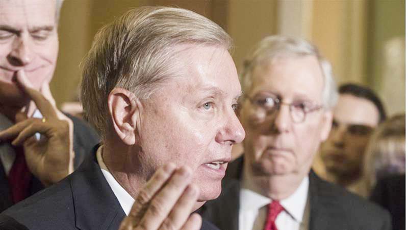 Lindsey Graham, reassured that Trump is committed to defeating ISIL group even as he plans to withdraw American troops fro Syria