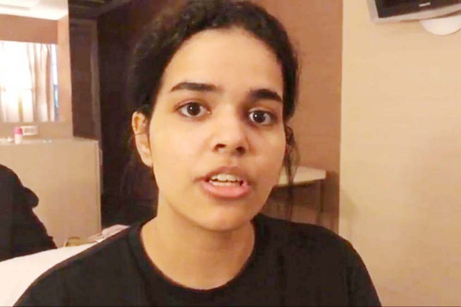 Ms Rahaf Mohammed al-Qunun arrived at Bangkok's main airport over the weekend after running away from her family who she alleges subjected her to physical and psychological abuse.