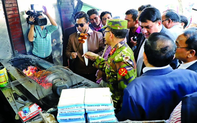 Mayor of Dhaka South City Corporation Sayeed Khokon was present at a drive against food adulteration in the city yesterday.