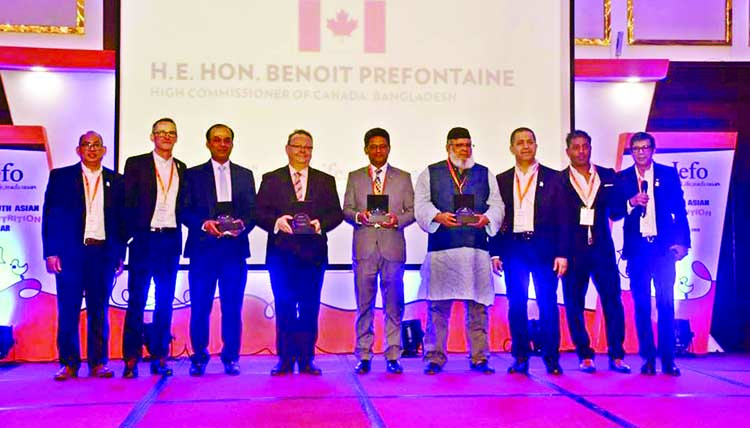 Participants in the first ever seminar on 'Jefo South Asian Animal Nutrition' held at Le Meridien Hotel on Wednesday. Jefo Nutrition Inc. Canada organized the seminar.