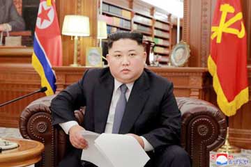 North Korean leader Kim Jong Un poses for photos in Pyongyang.