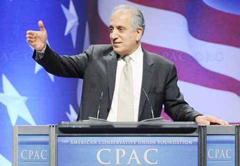 Zalmay Khalilzad, former U.S. ambassador to Afghanistan, Iraq and the United Nations, leads a panel discussion on Afghanistan at the Conservative Political Action conference (CPAC) in Washington