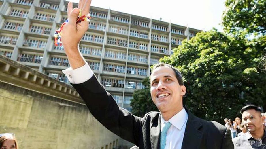 Self-proclaimed "acting president"" Juan Guaido has said China's support will be ""very important"""