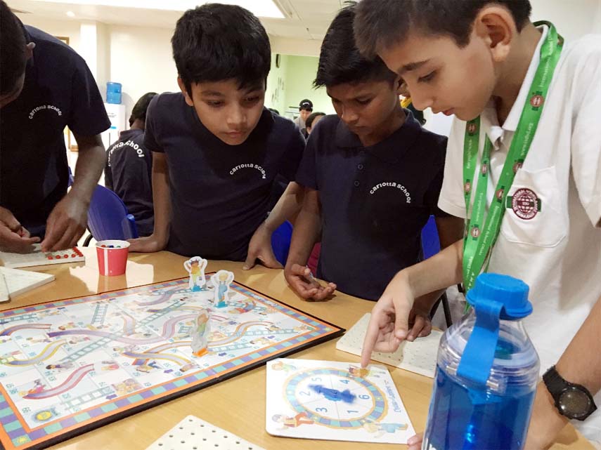 Students of the International School Dhaka are busy in showcasing their efforts at a 3 day program namely 'Service Days' in compliance with SDGs held on the school premises recently.