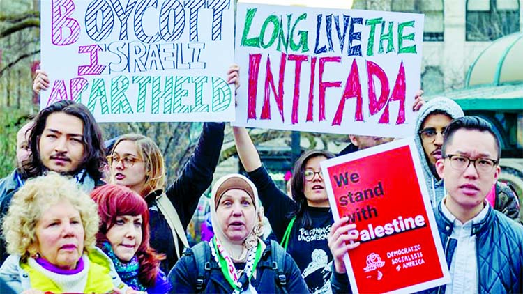 The bill drew controversy because of added language authorising state and local governments to end contracts with those backing the pro-Palestinian BDS movement.