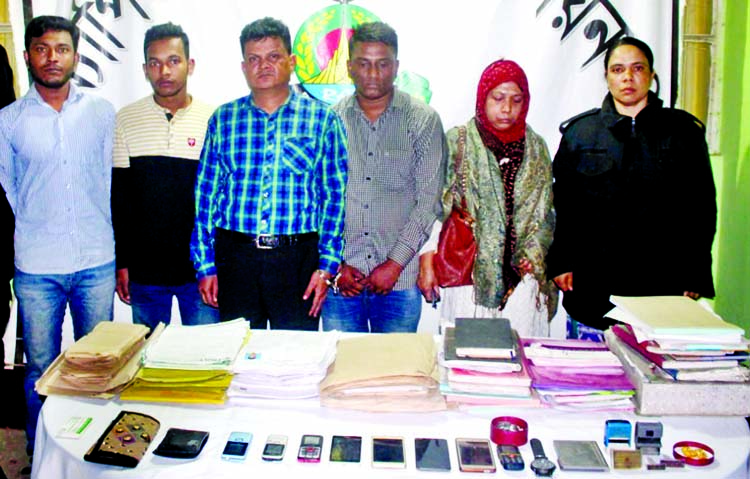 Five members of fake job-providers were arrested by RAB allegedly for collecting money from job-seekers from city's Pallabi area with some fake seals and documents on Thursday.