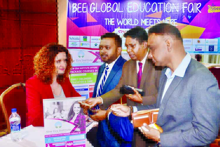 Global Education Fair held at Hotel Sarina organized by Bee Global Consulting. Twenty five universities from 8 countries participated in the fair with offer of sixty percent scholarship, spot admissions and other education related offers. Chief Editor of