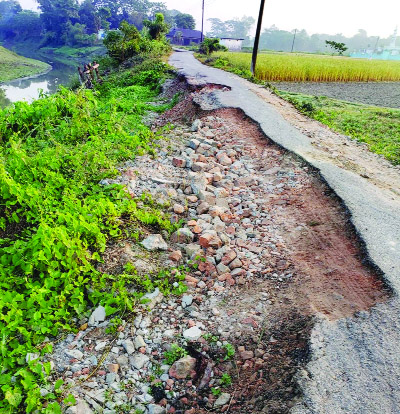 SYLHET: Atirbari-Munshibazar Road in South Surma has been in dilapidated condition for a long time causing immense sufferings to the people . The road needs immediate repair.