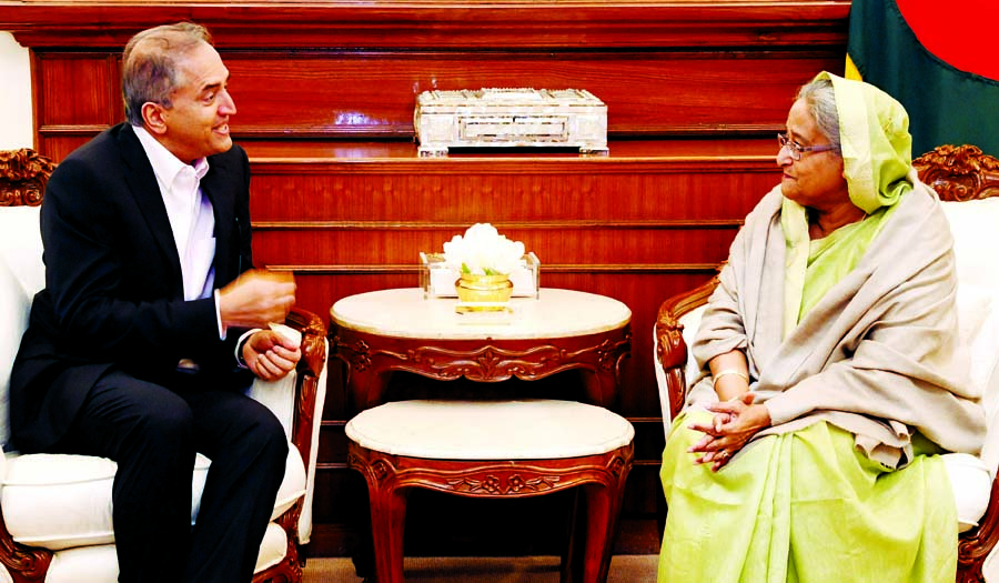 Renowned Indian Cardiologist Dr. Devi Shetty paid a courtesy call on Prime Minister Sheikh Hasina at the latter's office on Monday. BSS photo