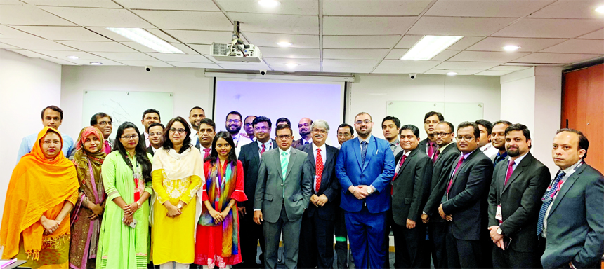 Foreign Trade Desk Officials of AB Bank Limited recently attended at a "Knowledge Sharing Session (KSS)"" for credit report users organized by the Bank's Training Academy in collaboration with Dun & Bradstreet. The programme was intended to help underst"