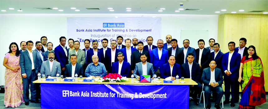 Khondkar Ibrahim Khaled, former Deputy Governor of Bangladesh Bank, attended at workshop on "Excellence in Customer Service" for the senior managers of Dhaka region organised by Bank Asia Limited at its Training and Development Institute in the city on