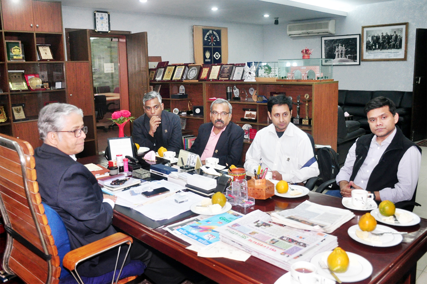 A four-member delegation led by Prof Dr A Ramanan of Indian Institute of Technology Delhi, India called on Dhaka University (DU) Vice-Chancellor Prof Dr Md. Akhtaruzzaman on Tuesday at the latter's office of the university.
