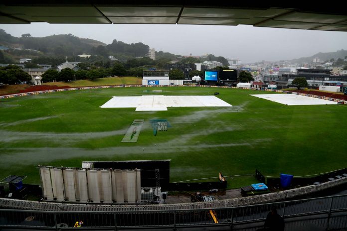 The first day play of the second Test between Bangladesh and New Zealand was abandoned due to heavy rain at Basin Reserve in Wellington, New Zealand on Friday.