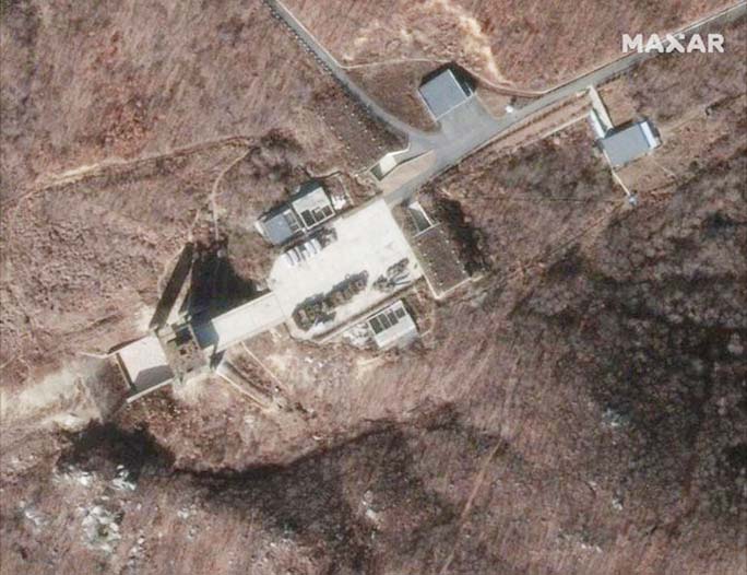 Digital Globe earlier recorded images of Sohae rocket launch site, which is used by North Korea to launch long-range missiles.