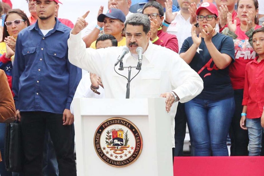 President Maduro told supporters to celebrate "anti-imperialism day"""