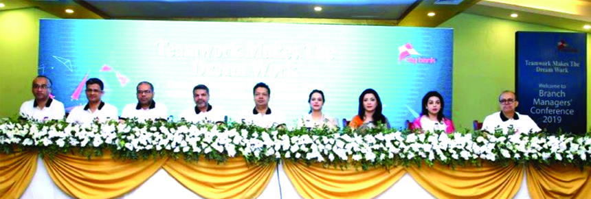Aziz Al Kaiser, Chairman of City Bank Ltd, inaugurating its Branch Managers' Conference -2019 at Royal Tulip Sea Pearl Beach Resort & Spa in Cox's Bazar recently. Top officials of the Bank were also present.