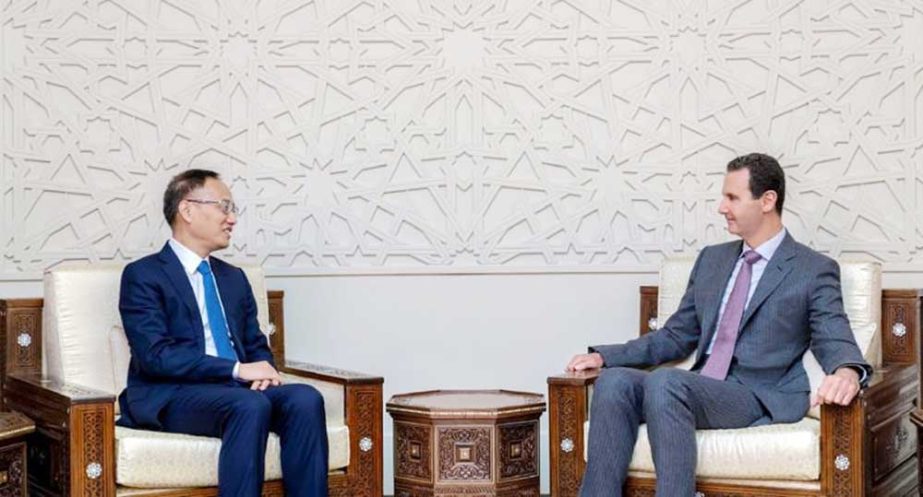 Syria's President Bashar al-Assad said his country faces an "economic seige"" at a meeting with China's assistant foreign minister"