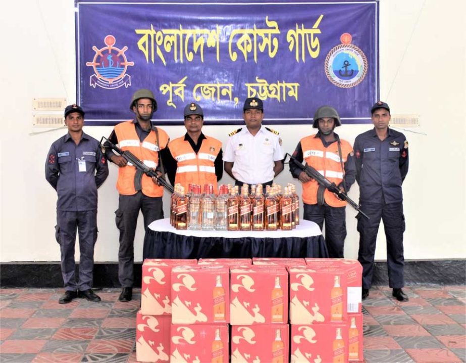 Members of Coast Guard recovered 180 bottles of foreign , 20 bottles of local wine from Pantanag on Tuesday.