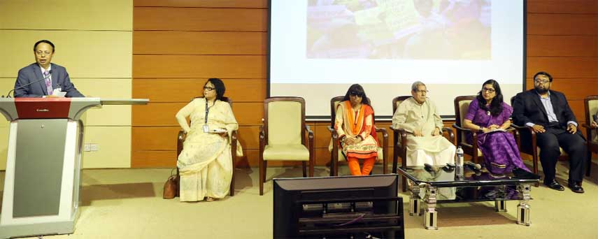 A view of the celebration of International Women's Day at North South University recently.