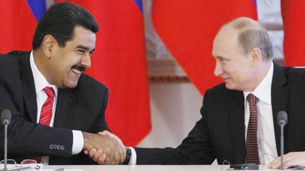 Russia's President Vladimir Putin Â® and his Venezuelan counterpart Nicolas Maduro are close allies.