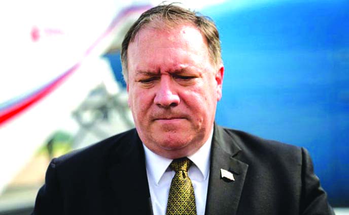 Pompeo, said that "certainly" at least hundreds of thousands of Uighurs had been detained.