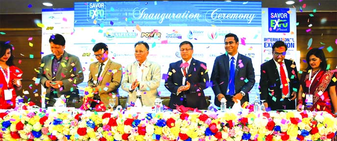 Engr.Mohammad Hossain, Director General of Power Cell along with Manas Kumar Mitra, President of ASHRAE Bangladesh Chapter, Shahjahan Mridha, Secretary General of Bangladesh China-Chamber of Commerce & Industry (BCCCI), Brig. Gen. Ali Ahmed Khan, former D