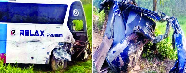 At least eight people were killed and 12 others seriously injured in a head on collision between a passenger bus and a microbus in Jangalia area in Lohagora upazila of Chattogram district on Thursday.
