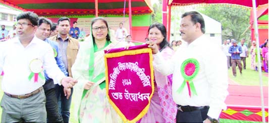 GAZIPUR: State Minister for Social Welfare Sharif Ahmed MP inaugurating Dhaka Divisional Sports and Cultural Competition at Konabari on Thursday. Among others, Juena Aziz, Senior Secretary of Social Welfare Minister was also present in the programme.