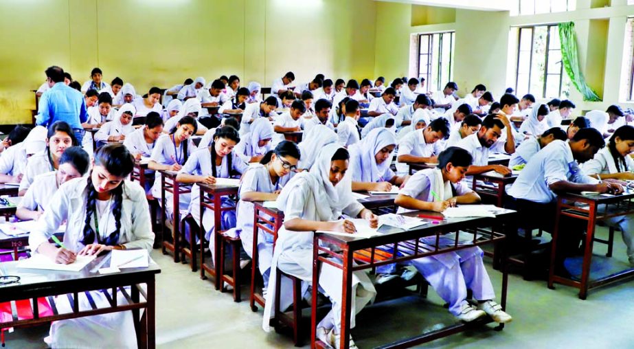 HSC and equivalent examinations begin on Monday. This photo was taken from Notre Dame College.