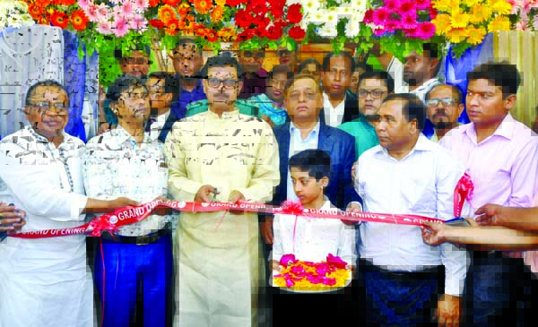 State Minister for Shipping Khalid Mahmud Chowdhury inaugurating the journey of a passenger launch 'MV Manami' in Dhaka-Barishal route by cutting ribbon at Sadarghat in the city on Wednesday.