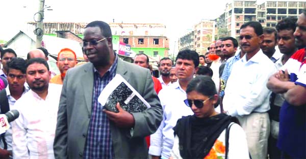 A delegation of World Bank (WB) led by Kaobina Amanka visited Kobi Nazrul Islam University road funded by WB of Tk 33 crore and 36 lakh on Monday. Senior Specialist Zahid H Khan, Engineer Shihab Uddin of MGSC Project, WB PD Mozaffer Ahmed, DPD Monjurul A