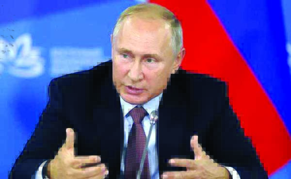 Vladimir Putin on Tuesday again called accusations of meddling "total nonsense"""