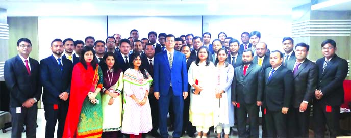 Md. Ahsan-uz Zaman, Managing Director of Midland Bank Limited, attended the seventh batch Foundation Training Programme for its officers at its Training Institute in the city recently. Officials from branches and head office of the Bank were also particip