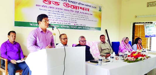 SYLHET: Md Mesbah Uddin Chowdhury, Divisional Commissioner, Sylhet speaking at a workshop on implementation of youth organisationsâ€™ activities at Jubo Unnoyan Directorate, Sylhet District Office on Monday.